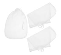 Cabilock 3 Pezzi Sacchetti Filtro in Nylon Riutilizzabili Maglie per Latte di Mandorla Filtraggio Fine per Soia Yogurt Caffè Freddo Alternativa alla Garza Alimentare