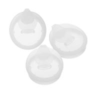 Cabilock 3 Pezzi Tappi per Plastica Bianco Coperchi per Dacqua con Antisgocciolamento Sostituzione per Brocche e Caraffe Vetro
