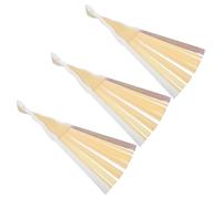 Cabilock 3 Pezzi Telaio Ventaglio in Legno con Stecche per Creazioni DIY Facili e Resistenti Materiale Naturale per Ventagli Manuali Artigianali