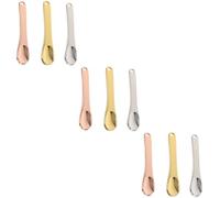 Cabilock 3 Set Cucchiaio Di Crema Piccolo Riutilizzabile Bellezza Occhio Quotidiano Spatola Mini Trucco Cura Della Pelle Spatole Per Il Trucco Lega Di Alluminio 3 Pezzi*3