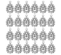 Cabilock 30 Pezzi Ciondolo a Rete Ragno in Lega Argento per Creazione Gioielli Fai da Te Design Svuotato, Accessorio Unico per Bigiotteria e Charms per Bracciali