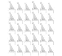 Cabilock 30 Pezzi Clip Supporto Mensole Frigorifero in Plastica Kit Ganci Piccoli Medi e Grandi per Ripiani Frigo e Freezer Antiscivolo e Stabile per Cucina e Conservazione Alimenti