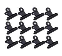 Cabilock 30 Pezzi Fermagli Ufficio in Metallo Neri, Note Clips per