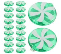 Cabilock 30 Pezzi Paralume per Luci a Stringa a Forma di Caramella Verde | Plastica, Facile Installazione, Riutilizzabile, per Lampadine da 5mm, Uso Interno ed Esterno