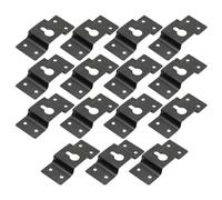 Cabilock 30 Pezzi Staffe in Ferro per Ganci Altoparlanti Surround, Supporti a Parete Stabili Design a U, per Montaggio Casse Acustiche e Oggetti Sospesi