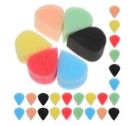Cabilock 30 Spugne per Trucco del Viso a Forma di Goccia, Spugne per Pittura del Corpo Morbide e Delicate, Set da 6 Colori per Applicazione Uniforme in Lezioni di Arte e Feste
