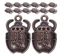 Cabilock 35 Pezzi Ciondoli per Braccialetti Egiziani in Metallo Vintage a Forma di Coleottero, Pendenti Leggeri per Creazione Gioielli Fai da Te, Simbolo di Protezione e Rinascita,
