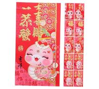 Cabilock 36 Pezzi Buste Rosse Cinesi per Anno del Serpente Buste Portadenaro in Carta Resistente Design Tradizionale per Capodanno Matrimoni e Celebrazioni Festive Simbolo di Fortuna e