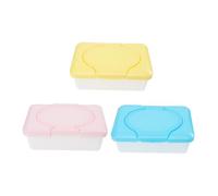 Cabilock 3Pezzi Contenitori Salviette Umidificate con Scatole per Wipes Organizzatori e Viaggio Design Semplice e Portatile Adatti per Cucina e Ufficio