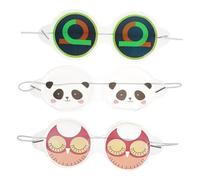Cabilock 3pezzi Maschera Rinfrescante per Occhi in Pvc Maschera Riutilizzabile Fredda per Ragazzo Ragazza per Dormire in Gel Stili multipli