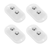 Cabilock 4 Pezzi Accessori Di Base Pullax Di Cassetti Sostituzione Ruote Carrello Kit Cancello Scorrevole Carrello Per Elettrodomestici Di Binari Scorrevoli Bianca Plastica