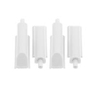 Cabilock 4 Pezzi Ammortizzatore per Porte Cucina Bianco in Plastico | Riduce Rumori e Urti, Prolunga Vita Mobili, per Armadi e Cucine in Case Impegnate