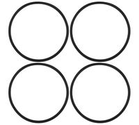 Cabilock 4 Pezzi Anello di Tenuta Elastico in Silicone per Coperchi, Nero | Guarnizione o Coperchio Bottiglia e Tumbler, Antispill, Richiudibile, Facile da Pulire, Uso Quotidiano