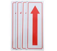 Cabilock 4 pezzi Cartelli Freccia in Alluminio Antiruggine Segnali Direzionali Riflettenti per Esterno per Strade Cantieri Uffici e Parcheggi