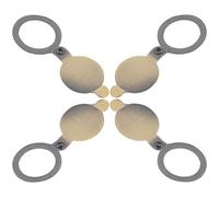 Cabilock 4 Pezzi Copri Spioncino in Rame Oro Copertura Privacy per Porta D'ingresso, Resistente e Blocca la Vista Esterna, la Sicurezza Dell'appartamento