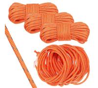 Cabilock 4 Pezzi Corda Riflettente per Tenda da Campeggio 4mm 10m Arancia | Nylon, Alta Visibilità e Antivento, con Borsa Inclusa, per Campeggio ed Escursioni All'aperto