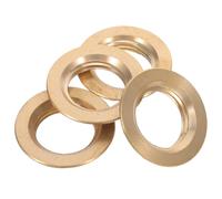 Cabilock 4 Pezzi Dado di Bloccaggio in Ottone 1/2 Pollice Filettatura | Filetto Interno, Bordo a Flangia, Finitura Oro, per Raccordi Olio , Confezione