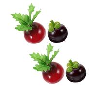 Cabilock 4 Pezzi Decorazione Antenna Auto Topper Tetto con Frutta Divertente in Plastica Resistente Miglioramento Aerodinamico e Stile Creativo per Esterni Veicoli