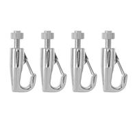 Cabilock 4 Pezzi Ganci per Cornici in Acciaio Inossidabile con Fune in Acciaio Ganci Sicuri per Binari per Quadri e Gallerie per Appendere Poster e Opere d Arte su Pareti in Cartongesso