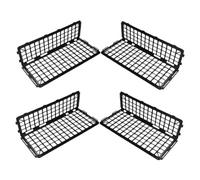 Cabilock 4 Pezzi Grocery Shelf Divider Plastic Flexible Supermarket Shelf Guardrail For Fresh Food And Produce Display Easy To Clean Fruit And Vegetable Organizer