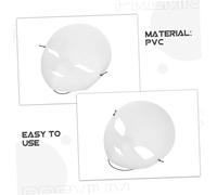 Cabilock 4 Pezzi Maschere Volto Bianche Vuote in PVC Opaco per Halloween e Cosplay Leggere e Ergonomiche per Decorazioni DIY e Feste Mascherate