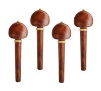 Cabilock 4 pezzi Piroli Accordatura Violoncello in Legno di Ebano e Bosso Parti Strumento Adatte per Violino Manopole Antiscivolo Design Artigianale Durevole e Facile da Usare