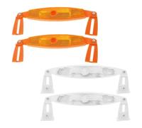 Cabilock 4 Pezzi Riflettore per Bicicletta a Raggi, Plastica | Accessori Ciclismo per Ruote di Mountain Bike, Montaggio Semplice, Stile Minimalista