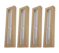 Cabilock 4 Pezzi Scatola per Penne in Carta Coffee, Porta Penne Portatile | Festa Scuola Decor, Confezione per Bomboniere, Penne Cartone per Maestre e Amici