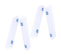 Cabilock 4 pezzi Scatola Portaoggetti Trasparente per Pennelli da Pittura Organizer Portatile per Pennelli Olio e Acquerello con Scomparti per Scuola e Studio