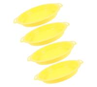 Cabilock 4 Pezzi Setaccio a Rete per Oro Leggero Manico Antiscivolo | Cercatori D’oro e Appassionati di Miniera, Pulizia Facile, Plastica Gialla, per Fiumi e Spiagge
