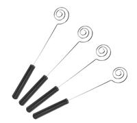 Cabilock 4 Pezzi Utensili da Immersione Spirale in Acciaio Resistente al Calore Forchette per Cioccolato e Fonduta Strumenti Compatti e Leggeri per Decorazione Torte e da Te
