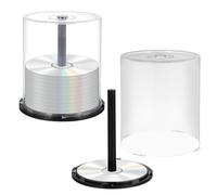 Cabilock 4 scatole per torte Cd/Dvd, in plastica, porta CD vuoto, 100 dc