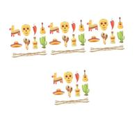 Cabilock 4 Set Decorazioni per Feste Turbinio Ghirlanda Arredamento per Feste Festa Accessori Cinco De Mayo Tacos Arredamento Cinco De Mayo per La Casa Salsa Carta 8 Pezzi*4