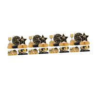 Cabilock 4 Set Ornamenti A Nido d'Ape di Capodanno di Capodanno Tovaglia Dell'anno Decorazioni Natalizie Natale Decorazioni Arredamento Desktop Vivido Nido d'Ape di Carta 9 Pezzi * 4