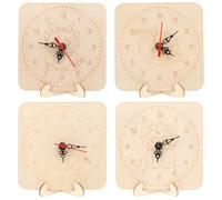 Cabilock 4 Set per dipingere Il Tuo Orologio: Kit Creativo Fai da Te per Orologi con Movimento ad Alta precisione - lavoretti incompiuti per Imparare a contare Il Tempo e rafforzare Il tra Genitori e