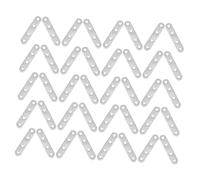Cabilock 40 Pezzi In Acciaio Inox Codice Staffa Di Riparazione Piastra Staffa Ad Retto Staffe Piatte Dritte