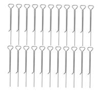 Cabilock 40 Pezzi Metal Candle Wick Holders Stainless Steel for Precise Centering And Stabilizing Candle Making Carbon Steel Tools for Tealight And Oil Lamps