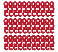 Cabilock 40 Pezzi Tenditori per Fune in Lega di Alluminio Regolatori di Corda Antivento a S per Tende da Campeggio Fissatori Resistenti per Esterni Facile Installazione e Regolazione per