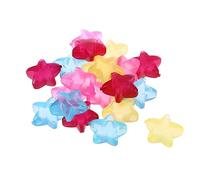 Cabilock 40 stampi per cubetti di ghiaccio per bevande, cubetti di ghiaccio colorati, riutilizzabili, a forma di stella, da viaggio