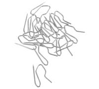 Cabilock 450 pezzi Ganci in Metallo per Tende con Punta S per Appendere Tende e Drappeggi Ganci Resistenti in Ferrolegato per Sistemi Parete o Soffitto Accessori Uniformi e Sicuri per Casa