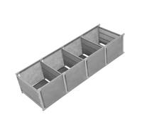 Cabilock 4livello Scaffale Libreria Ripiani Alti e Stretti in Grigio Argento Organizer Per Riporre Oggetti Espositore in Piedi Per Casa Ingresso Soggiorno e Cucina