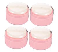 Cabilock 4pezzi Piumino per Cipria Portatile Scatola per Cipria per Ragazzo Ragazza Ragazza Contenitore per Vuoto Adatto alle Estati Umatiche e Calde Leggero e Facile da Trasportare