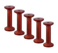 Cabilock 5 Bobine di Legno Antiche per Artigianato e Cucito, Rocchetti Vuoti 3,5x7,5 Cm per Fai da Te, Conservazione Filo e Tessitura, Accessori per Progetti Creativi Domestici