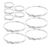 Cabilock 5 paia Kit Morsetti Regolabili in Acciaio Inox per Giunti e Soffietti Albero Motore Protezione Anti-sporcizia per Auto Completo con Morsetti Grandi e Piccoli per Assali e Giunti