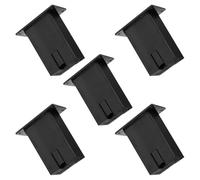 Cabilock 5 Pezzi Custodia Batteria per Pickup Chitarra Attiva Scatola Batteria in Plastica Nera per Basso e Chitarra Acustica Facile da Installare per Strumenti Elettrici