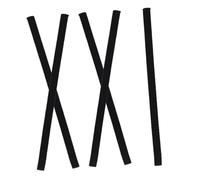 Cabilock 5 pezzi Fasce Elastiche Sportive Antiscivolo Spesse per Capelli Cerchietti Elastici per Uomo Donna Gestione Sicura dei Capelli per Calcio Yoga e Fitness Colore Nero