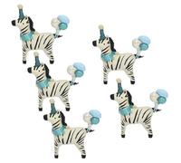 Cabilock 5 Pezzi Palloncini in Lamina a Forma di Cavallo e Zebra, Decorazioni per Feste di Carnevale e Compleanno, Palloncini Giganti in Alluminio per Shower e Eventi a Tema Circo