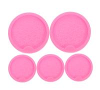 Cabilock 5 pezzi Stampi in Silicone per Sottobicchieri Resina Epoxy Moulds Flessibili Antiaderenti per Creazioni Artigianali DIY Riutilizzabili e Resistenti per Decorazioni Casa