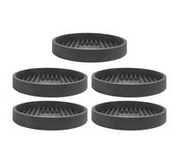 Cabilock 5 Pezzi Vassoio Porta Sturalavandini in Plastica Grigio Base Antiscivolo per Asciugatura Rapida e Organizzazione Sanitaria sotto Lavello in Ambienti Domestici Occupati