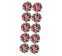 Cabilock 5 Set Pompon di Decorazioni Natalizie Palla di Decorazione Natalizia Piccole Palline di Pompon Bricolage Natalizio Lavoretti Natalizi Palline di PON PON Colorate 1000 Pezzi * 5